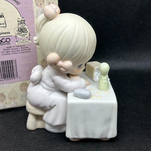 PRECIOUS Moments "My Happiness" 1990 symbol of membership figurine - Picture 3 of 5